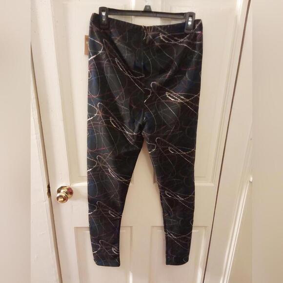Just Cozy XL winter multicolored leggings NWT - Picture 4 of 9